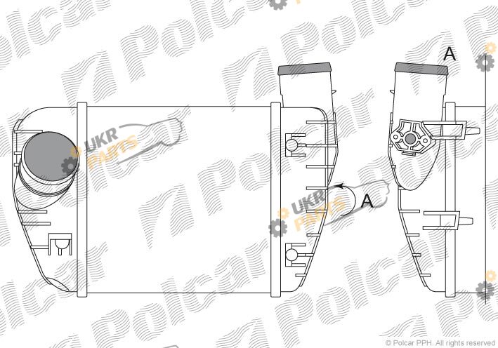Интеркулер Polcar 1338J8-5