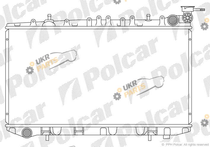 Радиатор охлаждения двигателя Polcar 272808-1