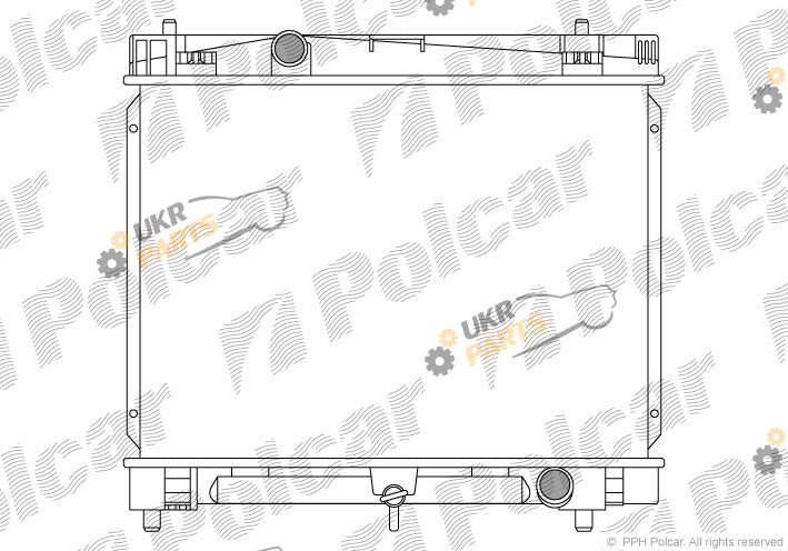 Радиатор охлаждения двигателя Polcar 810508-1