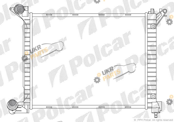 Радиатор охлаждения двигателя Polcar 510108-4