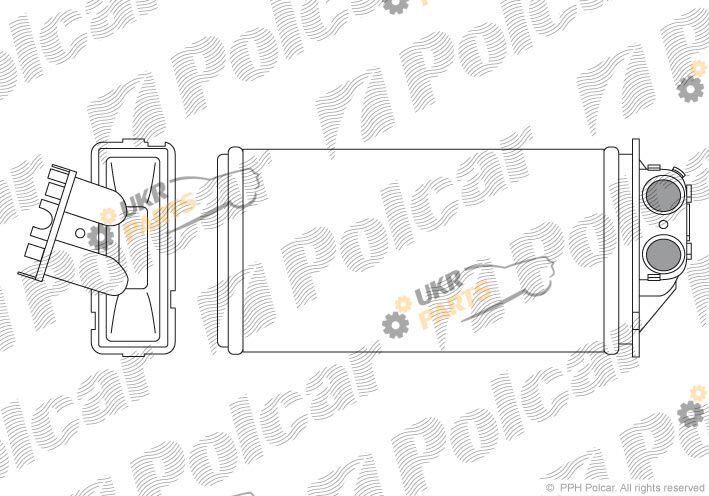 Радиатор печки Polcar 5710N8-2