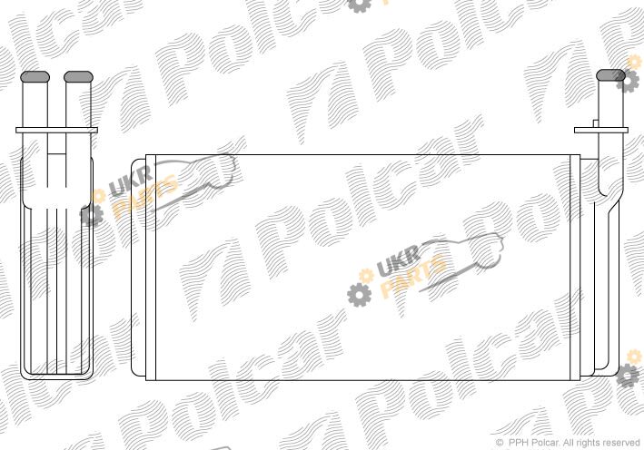 Радиатор печки Polcar 6521N8-1