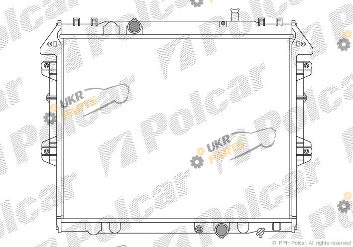 Радиатор охлаждения двигателя Polcar 819208-6