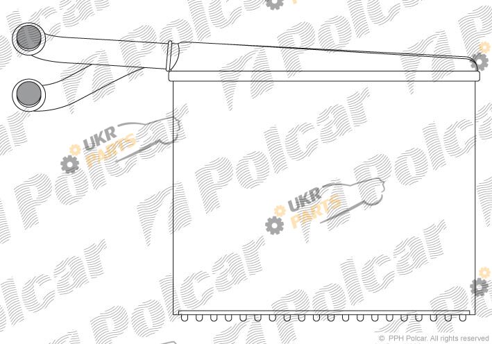 Радиатор печки Polcar 5062N8-2