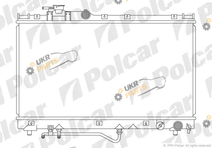 Радиатор охлаждения двигателя Polcar 815608-2