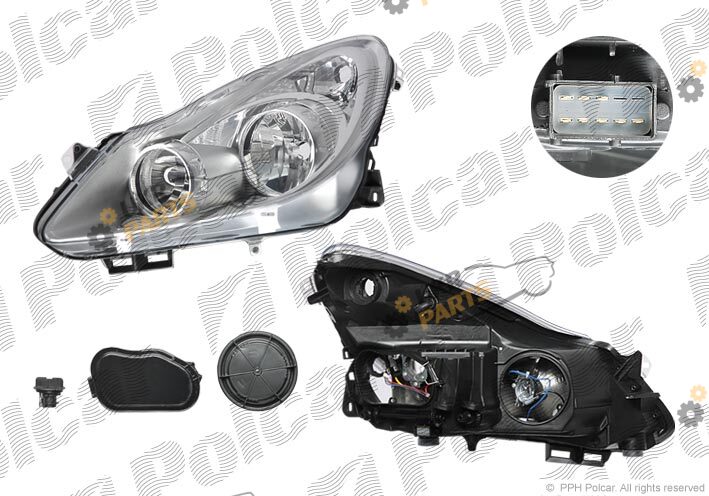 Основная фара Polcar 555810-E
