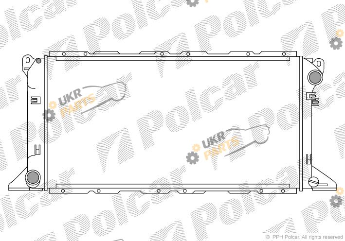 Радиатор охлаждения двигателя Polcar 324608A5