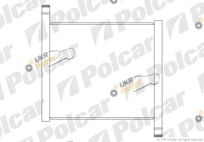 Радиатор охлаждения двигателя Polcar 509908-1