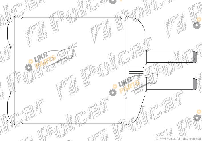Радиатор печки Polcar 2510N8-1