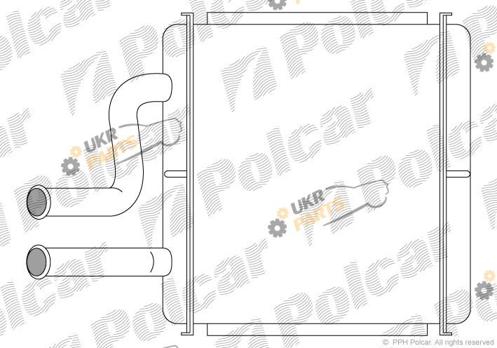 Радиатор печки Polcar 2960N8-1