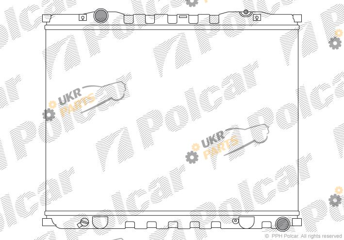 Радиатор охлаждения двигателя Polcar 4170081X