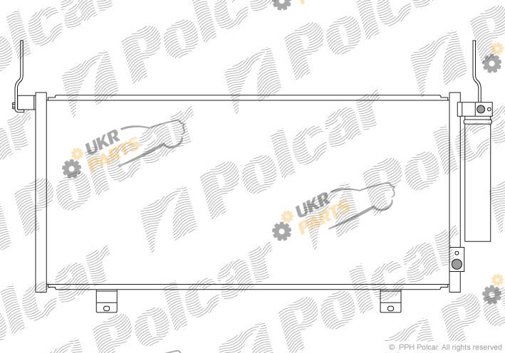 Радиатор кондиционера Polcar 5223K81K