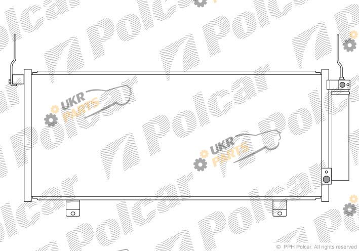 Радиатор кондиционера Polcar 5246K81K