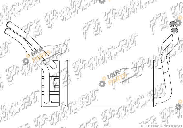 Радиатор печки Polcar 8150N8-1