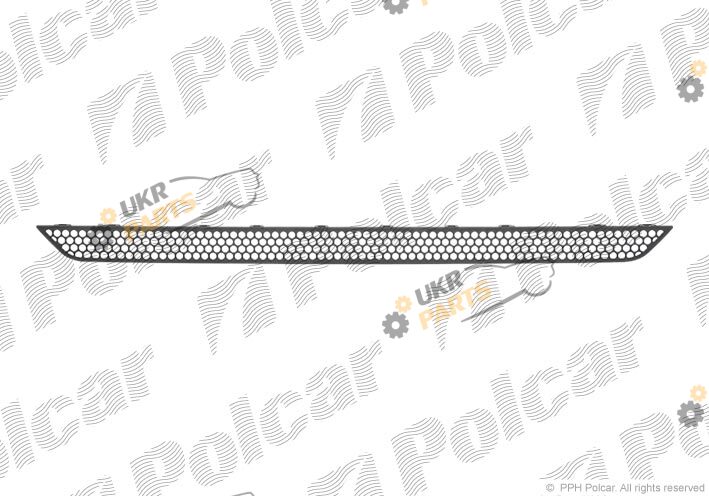 Решетка переднего бампера Polcar 504427-5