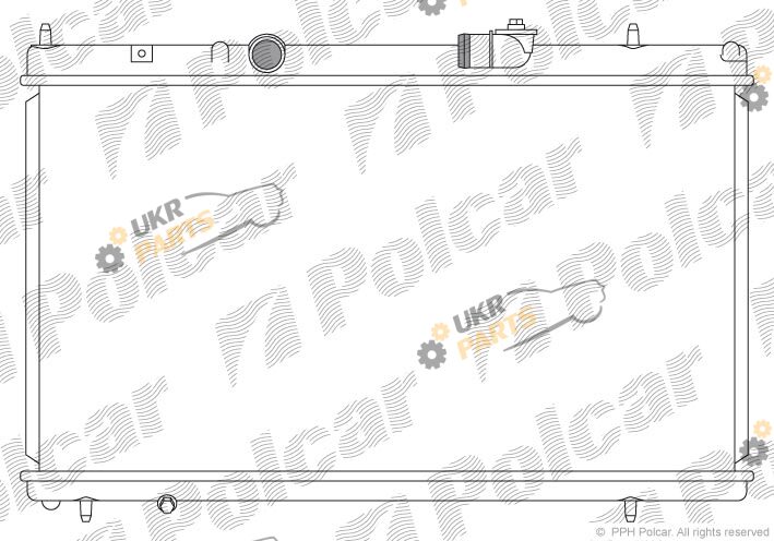 Радиатор охлаждения двигателя Polcar 576608-3