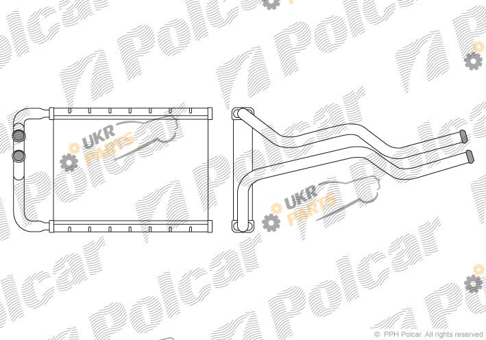 Радиатор печки Polcar 4052N81X