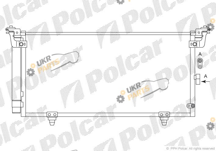 Радиатор кондиционера Polcar 7209K8C1