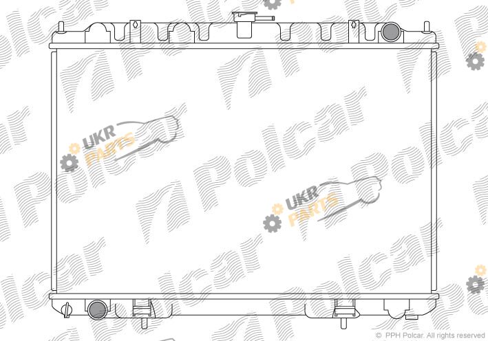 Радиатор охлаждения двигателя Polcar 274608-5