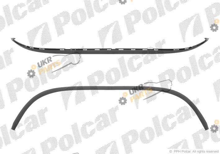 Спойлер бампера Polcar 601425