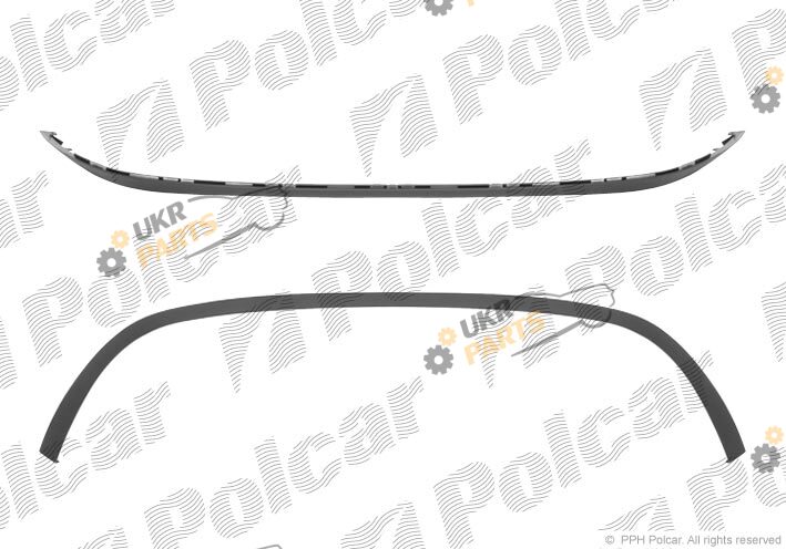 Спойлер бампера Polcar 607325