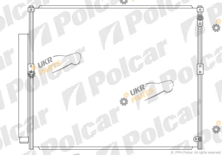 Радиатор кондиционера Polcar 8191K81K