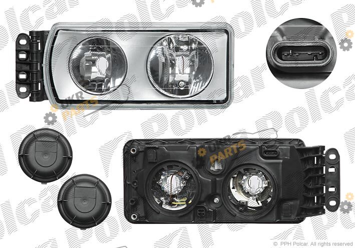 Основная фара Polcar 305609-E