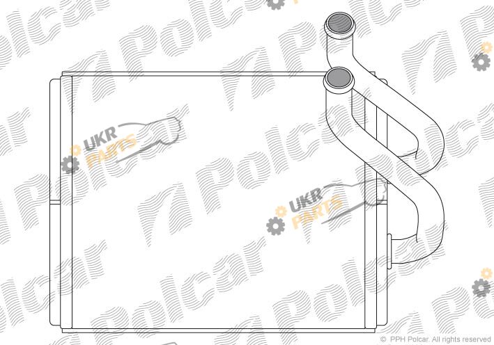 Радиатор печки Polcar 4170N81X