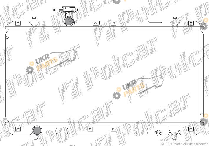 Радиатор охлаждения двигателя Polcar 741408-1