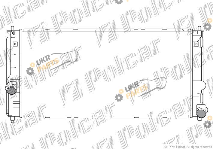 Радиатор охлаждения двигателя Polcar 815708-1