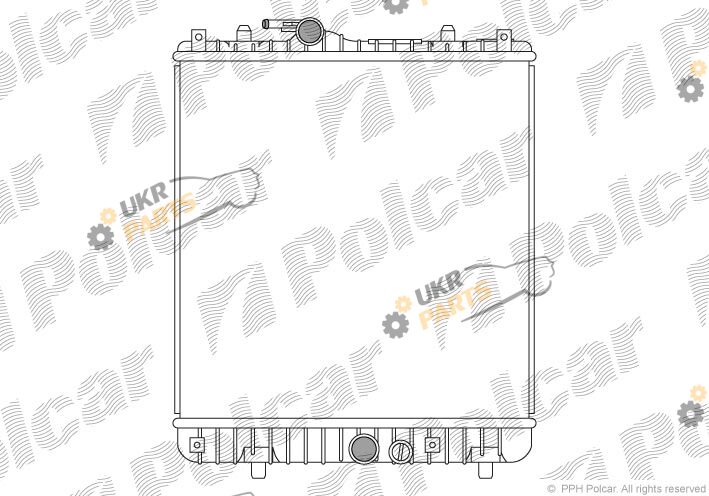 Радиатор охлаждения двигателя Polcar 550308-3