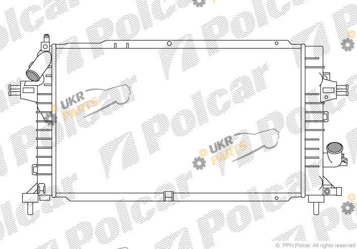 Радиатор охлаждения двигателя Polcar 5509086X