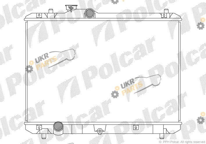 Радиатор охлаждения двигателя Polcar 742308-1