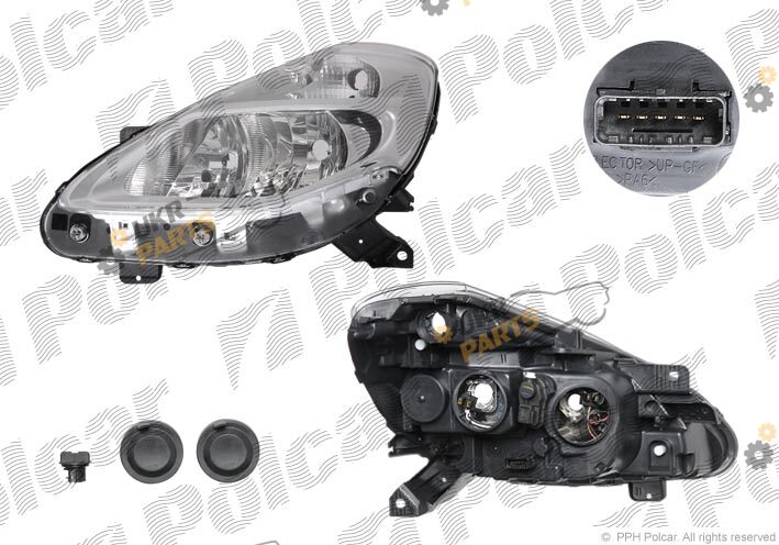Основная фара Polcar 6064101E