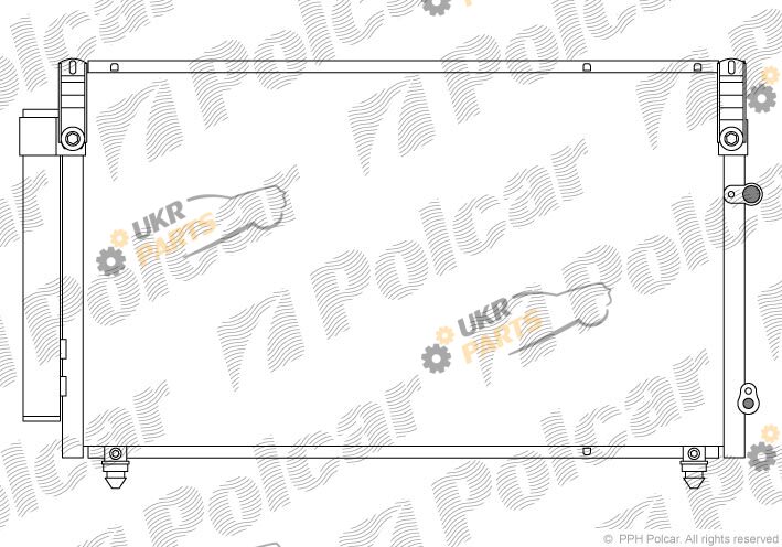 Радиатор кондиционера Polcar 8021K8C1
