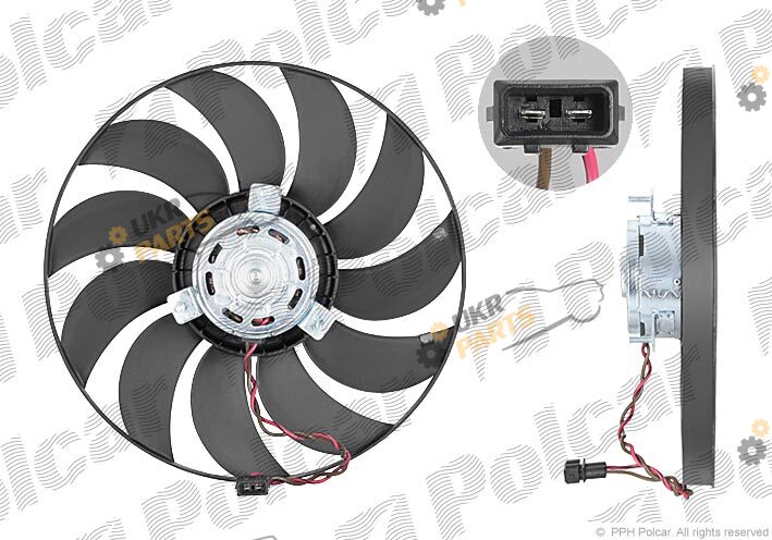 Вентилятор охлаждения двигателя Polcar 956623U7