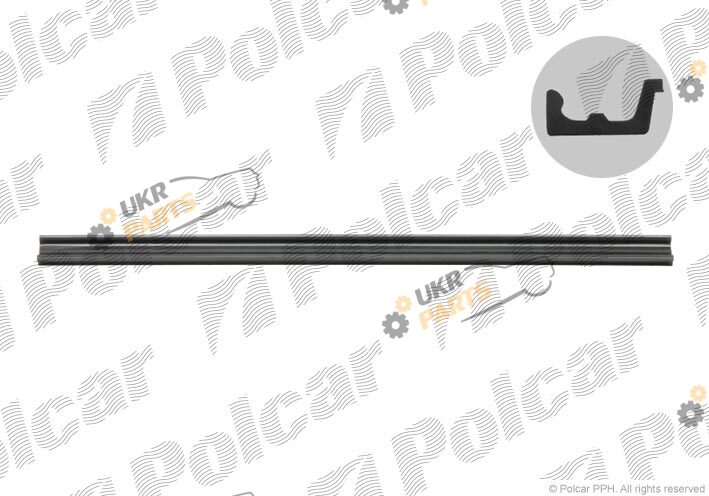 Накладка бампера Polcar 814807-5