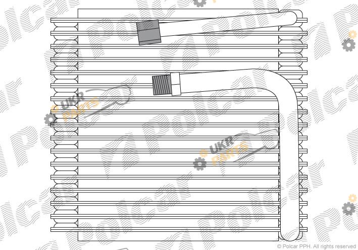 Испаритель кондиционера Polcar 3246P8-1