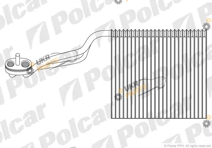 Испаритель кондиционера Polcar 1334P8-2
