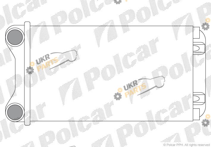 Радиатор печки Polcar 1325N8A1