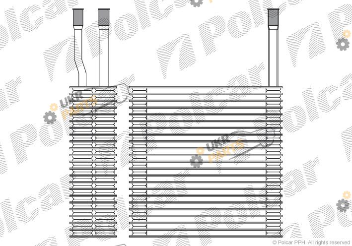 Испаритель кондиционера Polcar 2406P8-1