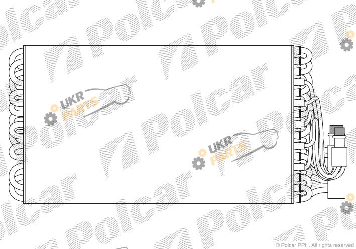 Испаритель кондиционера polcar 5527P8-1