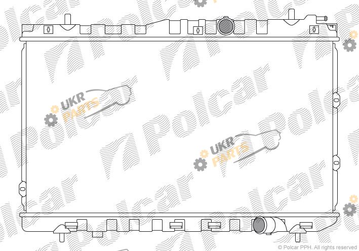 Радиатор охлаждения двигателя Polcar 4113083X