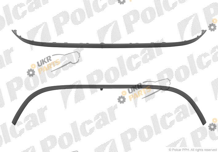 Спойлер бампера Polcar 603525