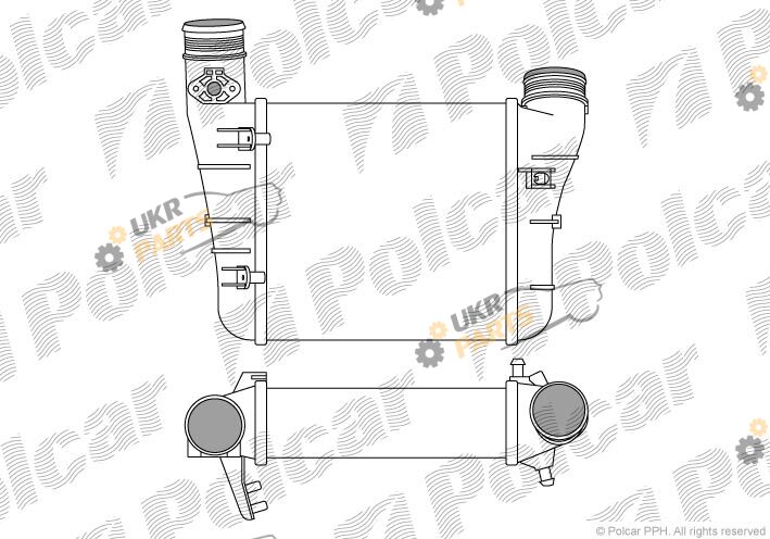 Интеркулер Polcar 1335J8-3