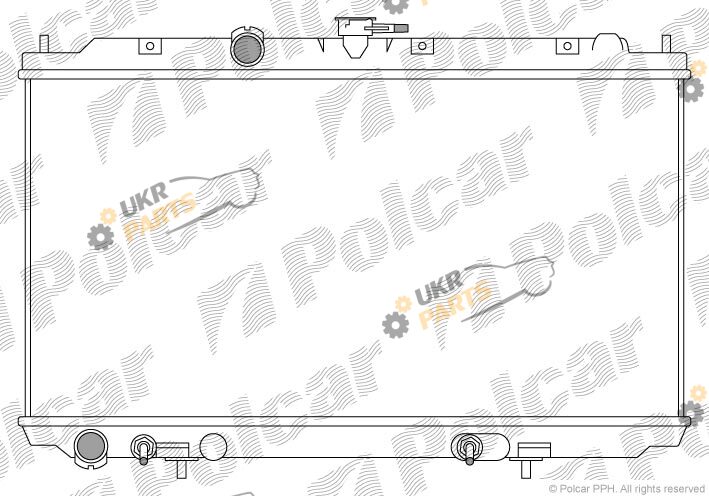 Радиатор охлаждения двигателя Polcar 273408-1