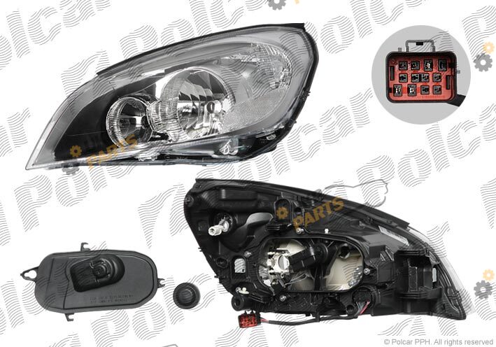 Основная фара Polcar 906209-V