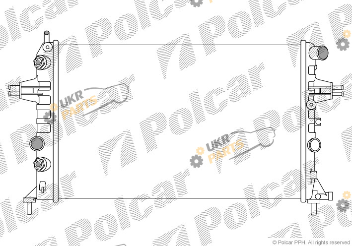 Радиатор охлаждения двигателя Polcar 550808B2