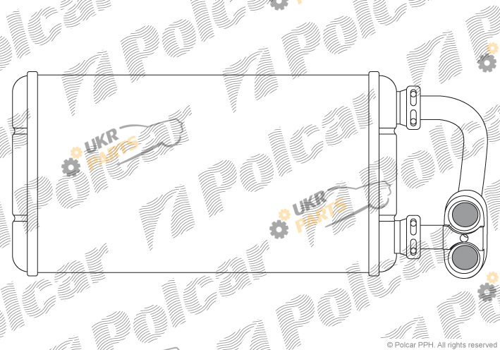 Радиатор печки Polcar 2007N8-4