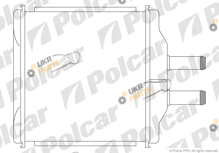 Радиатор печки Polcar 2500N8-1